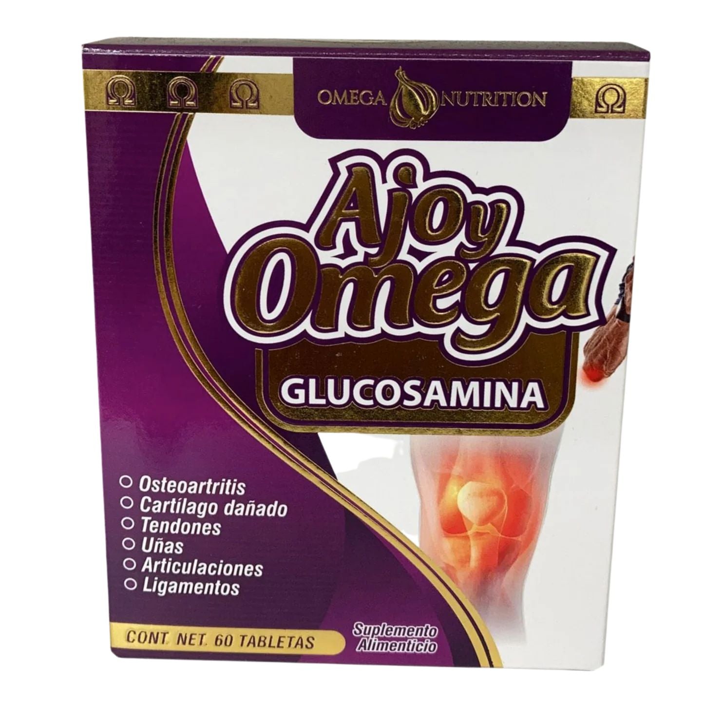 AJO Y OMEGA PREMIUM GLUCOSAMINA 60 TABS