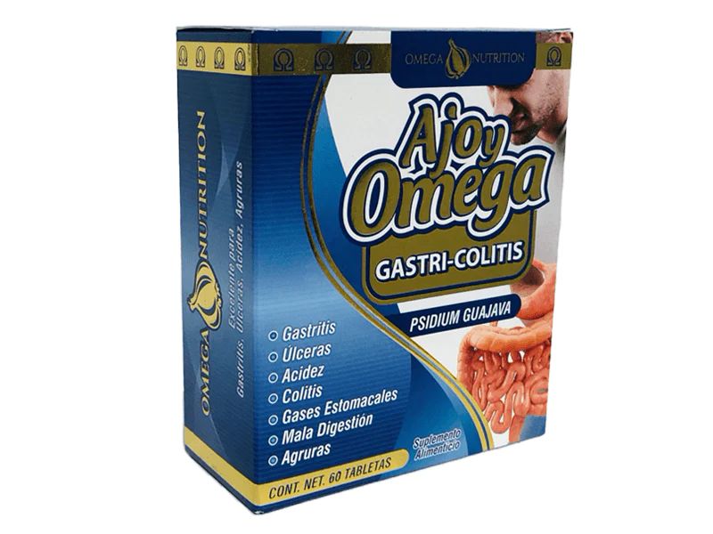 AJO Y OMEGA PREMIUM GASTRI-COLITIS 60 TABS