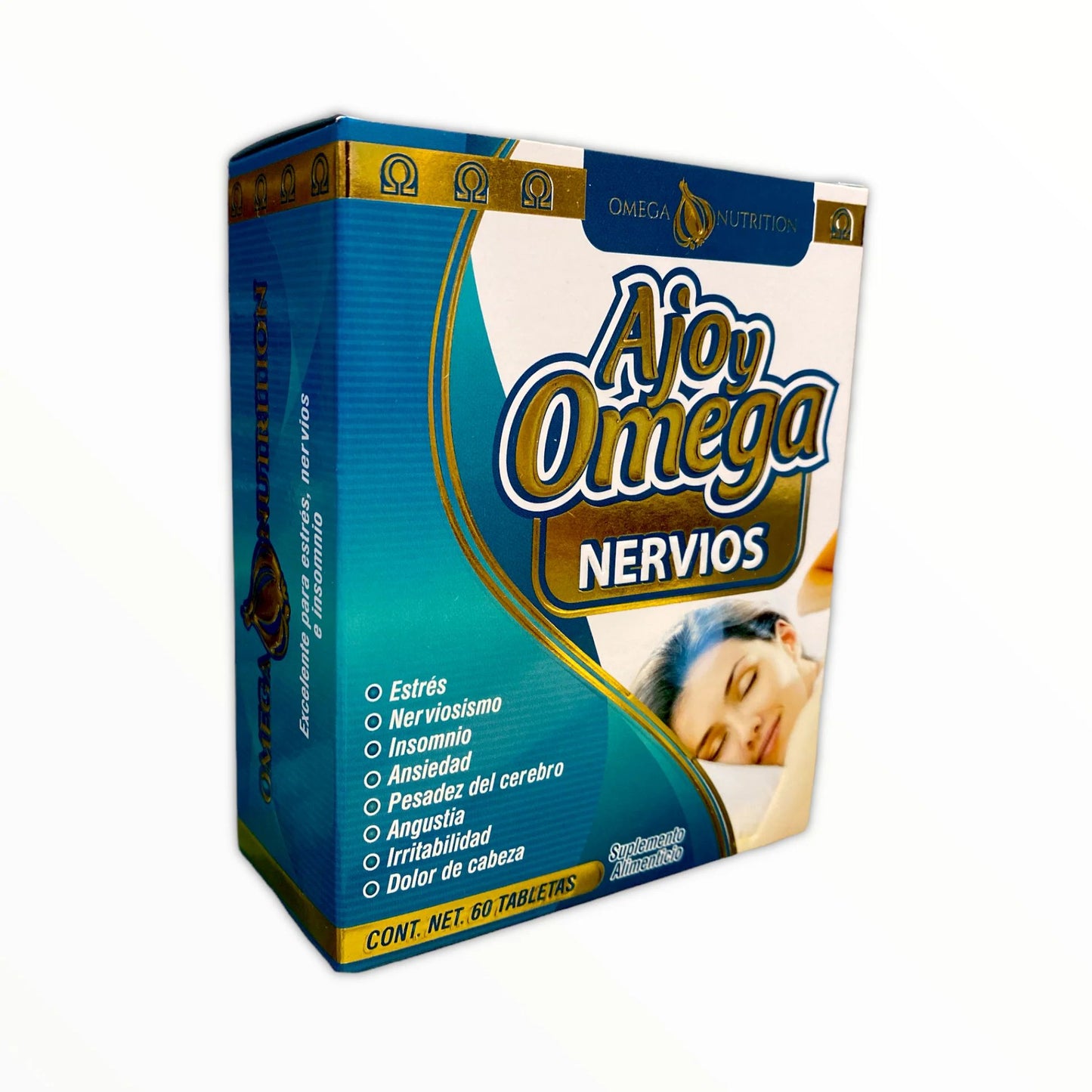 AJO Y OMEGA PREMIUM NERVIOS 60 TABLETAS