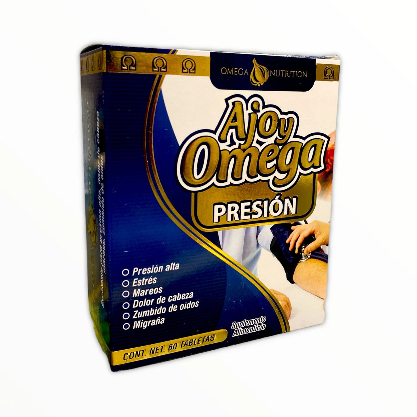 AJO Y OMEGA PREMIUN PRESION 60 TABS