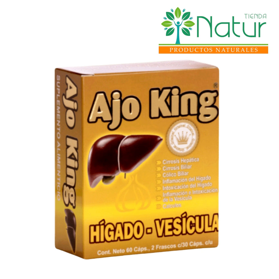 AJO KING HIGADO VESICULA 60 CAPSULAS