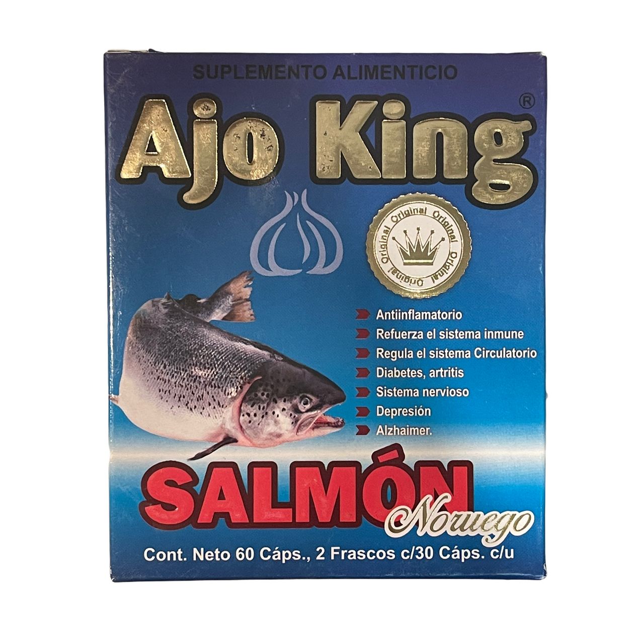 AJO KING SALMON NORUEGO 60 CAPSULAS