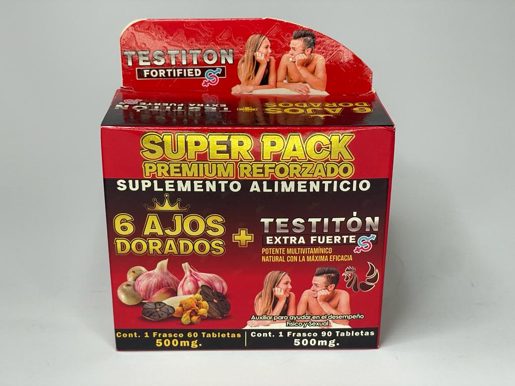 SUPER PACK 6AJOS DORADOS +TESTITON