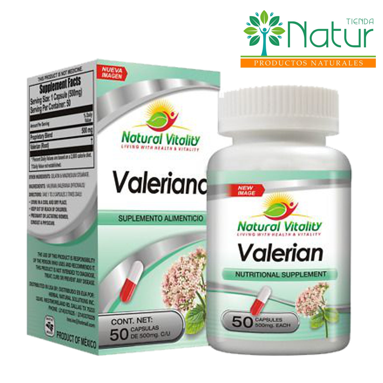 VALERIANA FRASCO 50C NATURAL VITALITY D2