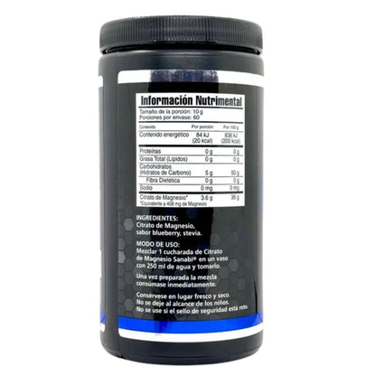 CITRATO DE MAGNESIO SABOR BLUBERR