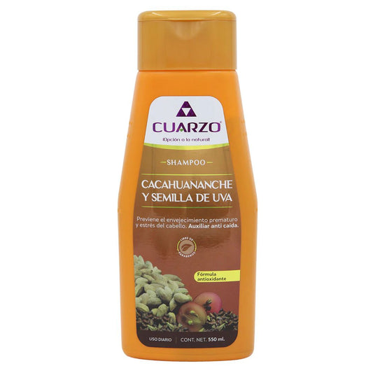 SHAMPOO CACAHUANANCHE Y SEMILLA DE UVA CUARZO FIJO