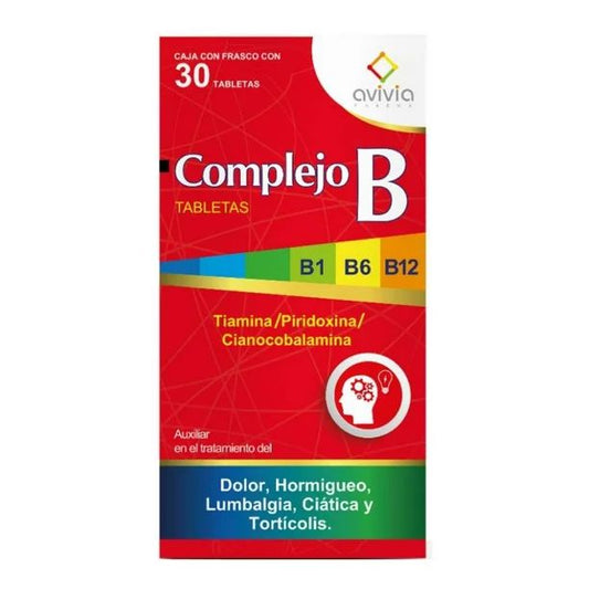 COMPLEJO B ROJA CON 30 TABLETAS