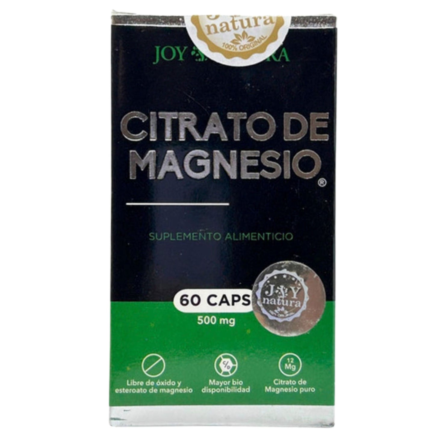 CITRATO DE MAGNECIO 60 CAPS JOY NATURA