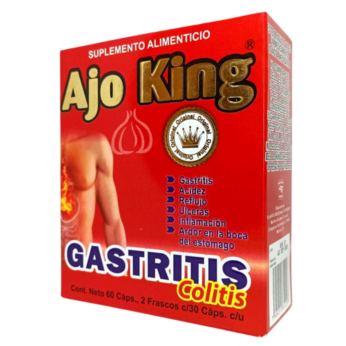 Colitis Tab Ajo King Gastritis-Colitis | 60 Tabletas – Natur