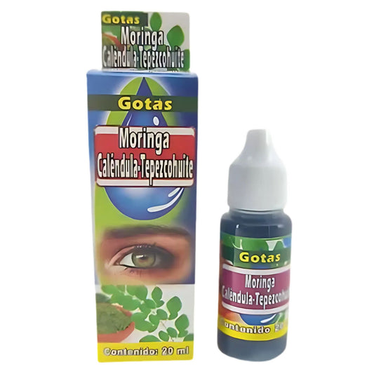 GOTAS MORINGA CALENDULA Y TEPEZCOHUITE