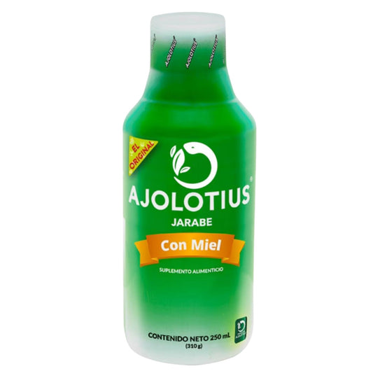 Jarabe Ajolotius con Miel 250 ml – Alivio Natural para la Tos y Bronquitis