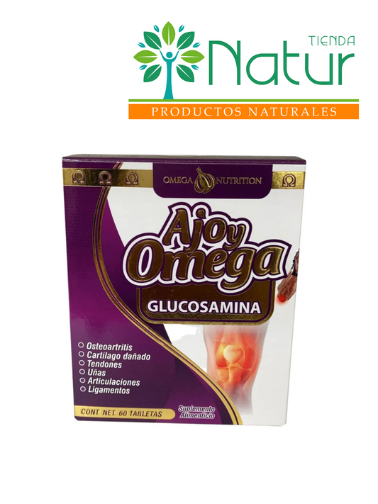 AJO Y OMEGA PREMIUM GLUCOSAMINA 60 TABS