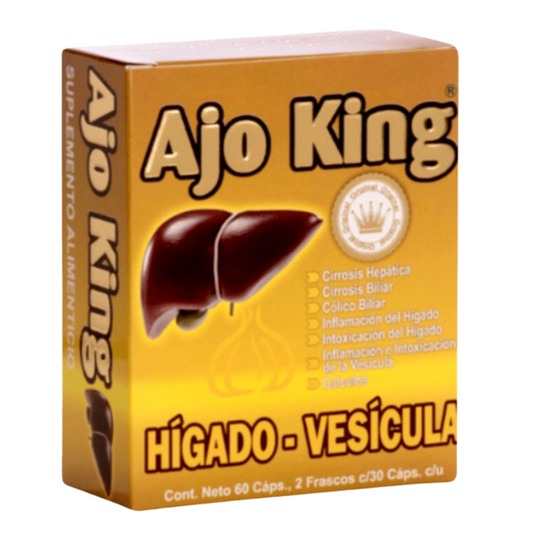 AJO KING HIGADO VESICULA 60 CAPSULAS