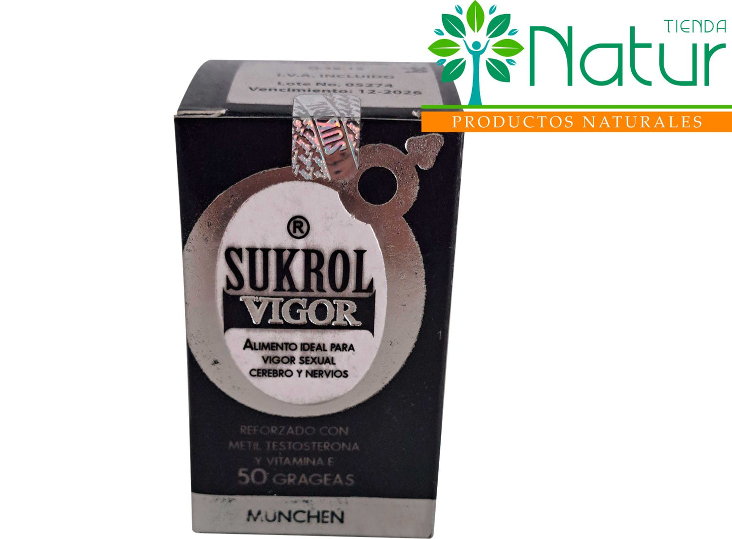 VIGOR NEGRO CON SUKROL 50 GRAJEAS ECO