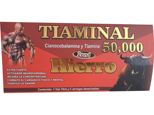 TIAMINAL 5000 IRON HIERRO 2 EN 1 10 ML.
