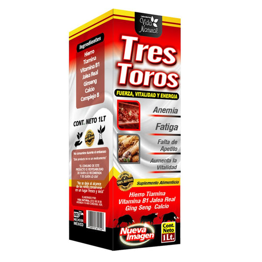 TONICO C/ CAJA 3 TOROS 1L