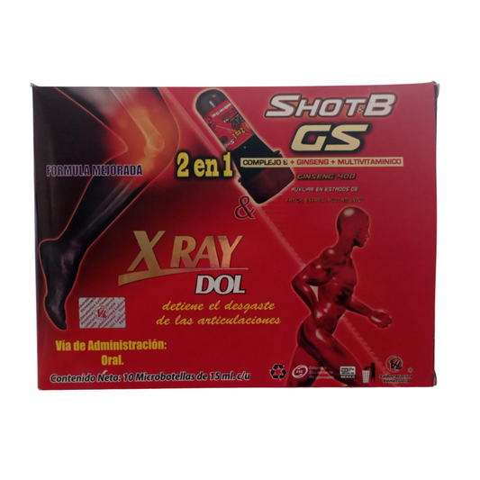 X-RAY DOL SHOT B GS ROJO 2 EN 1 10 MICRO DOSIS