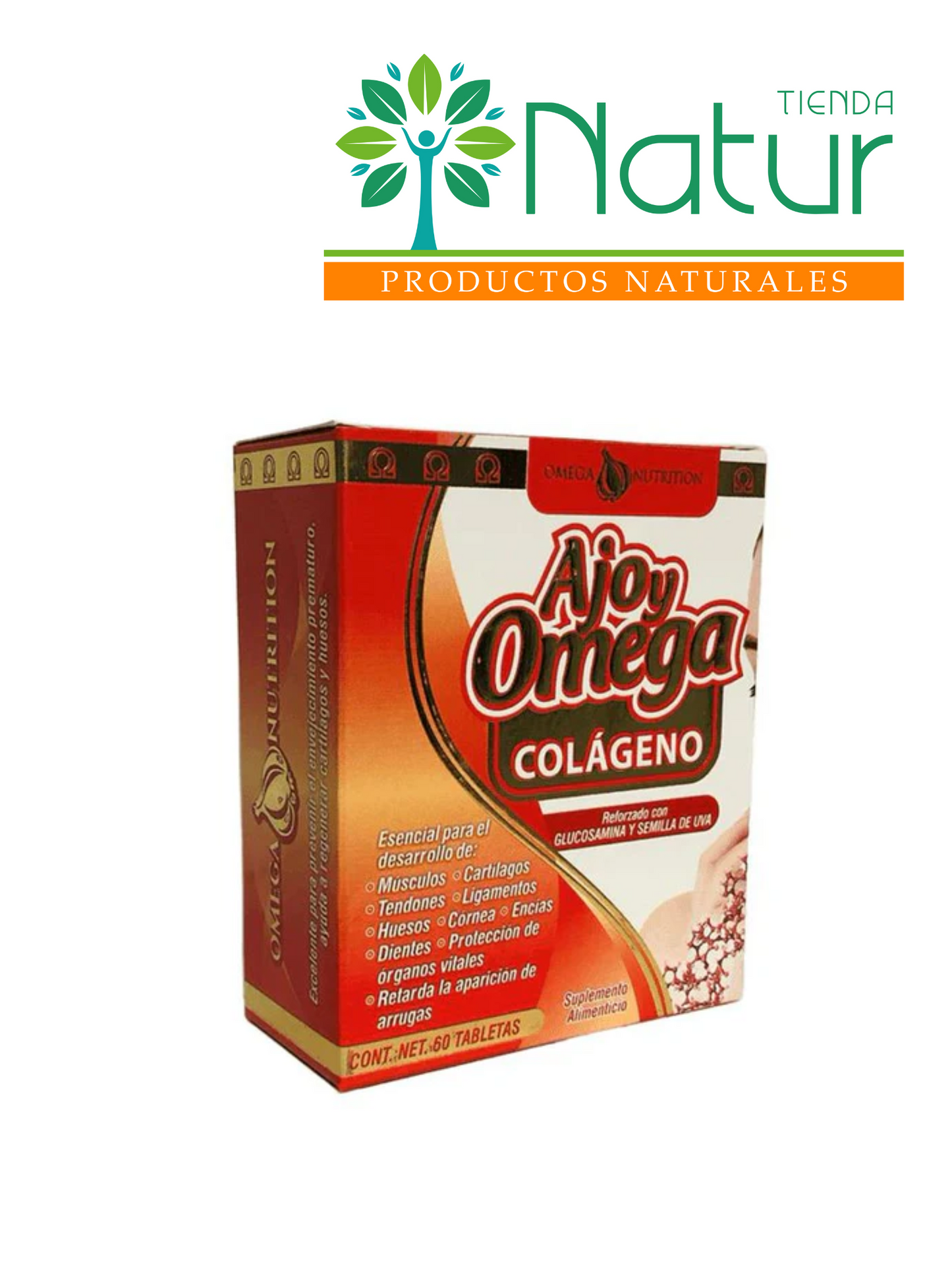 AJO Y OMEGA PREMIUM COLAGENO 60T